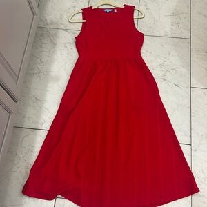 Draper James red tea length dress small